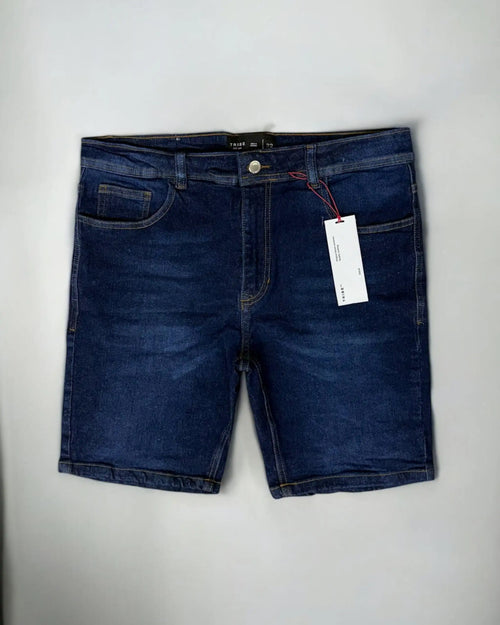 BERMUDA DENIM AZUL OSCURO LISA  vzatsv-mf.myshopify.com