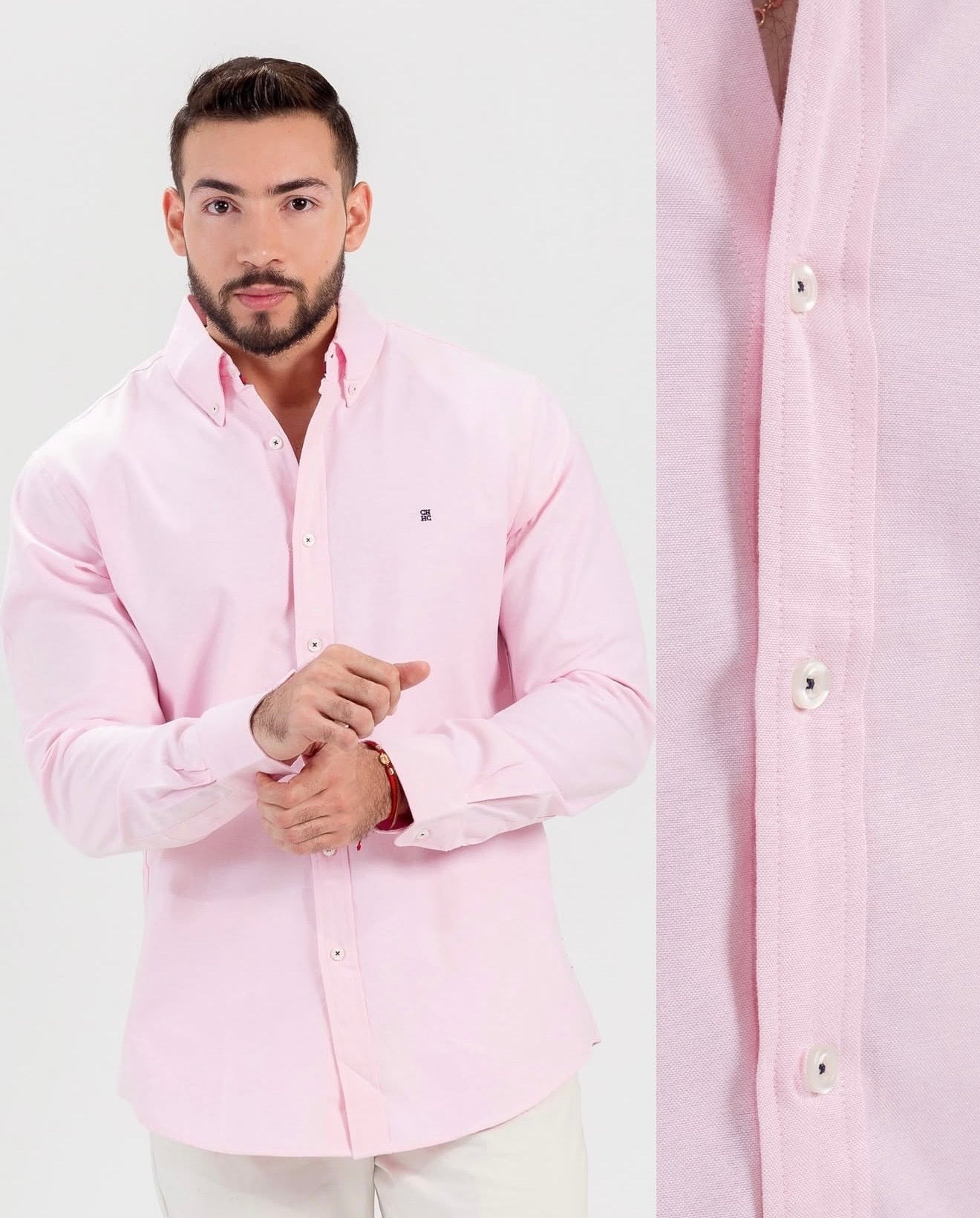 CAMISA OXFORD ROSADA CRH  vzatsv-mf.myshopify.com