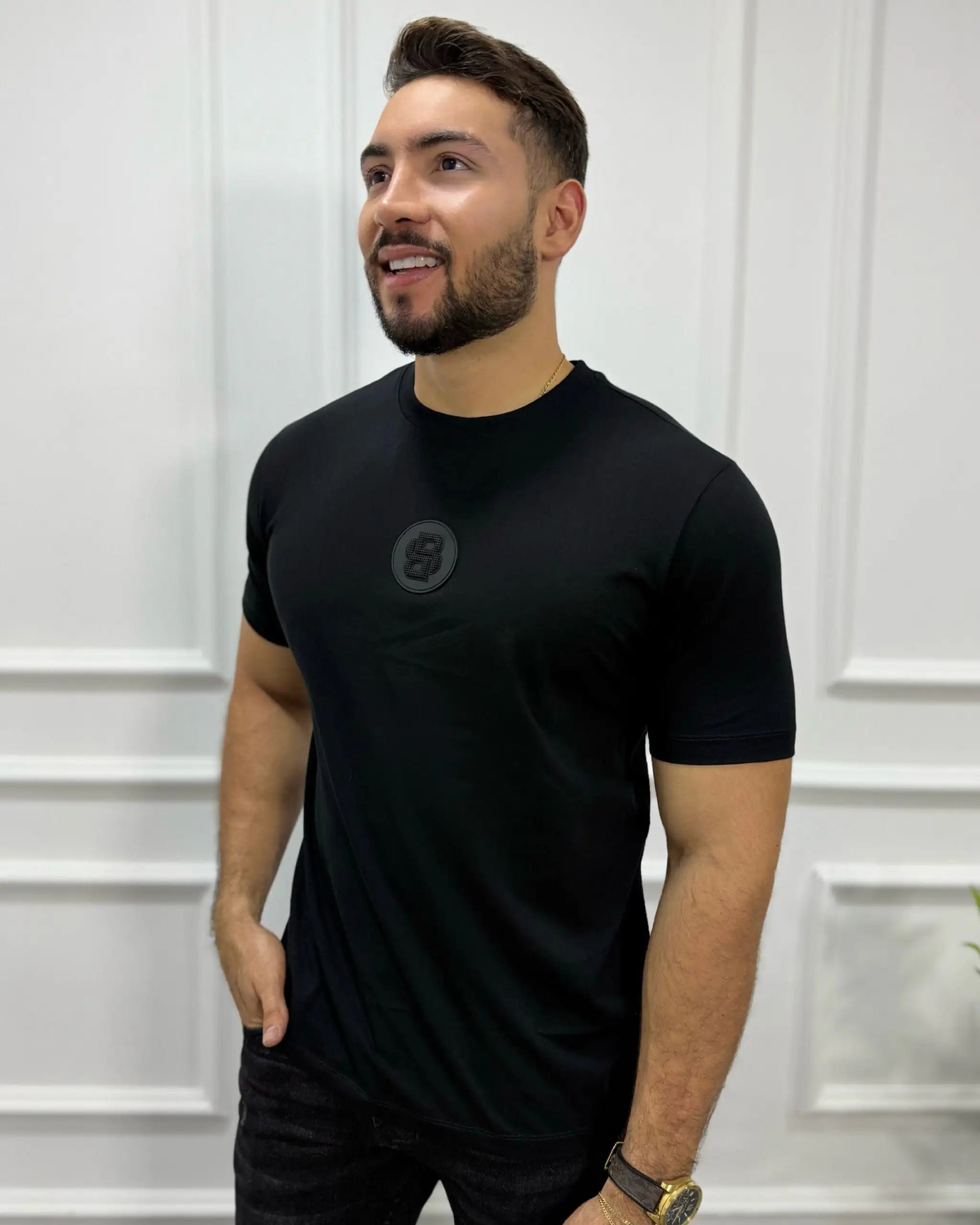 CAMISETA NEGRA ALTO GRAMAJE BSS  vzatsv-mf.myshopify.com