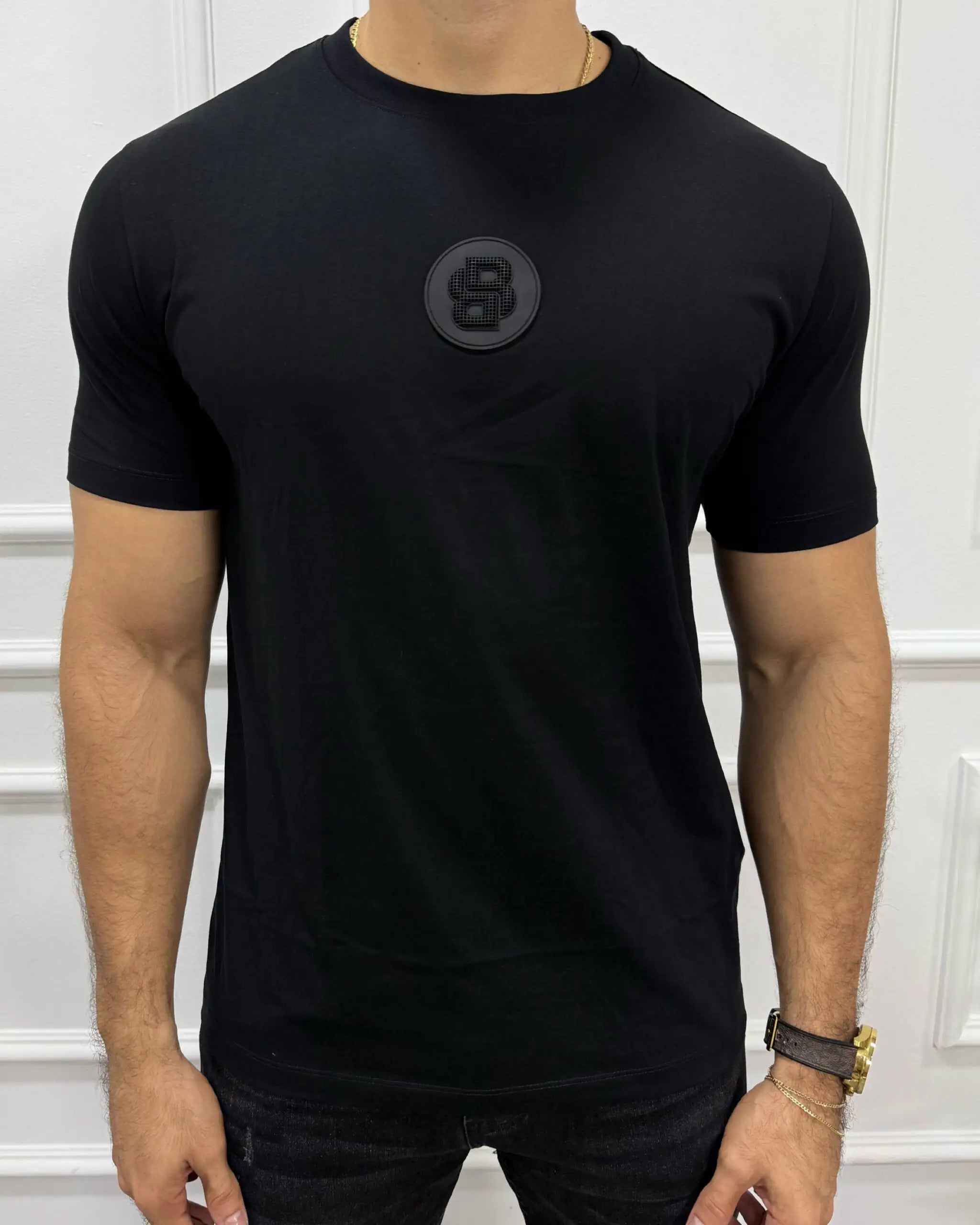 CAMISETA NEGRA ALTO GRAMAJE BSS  vzatsv-mf.myshopify.com