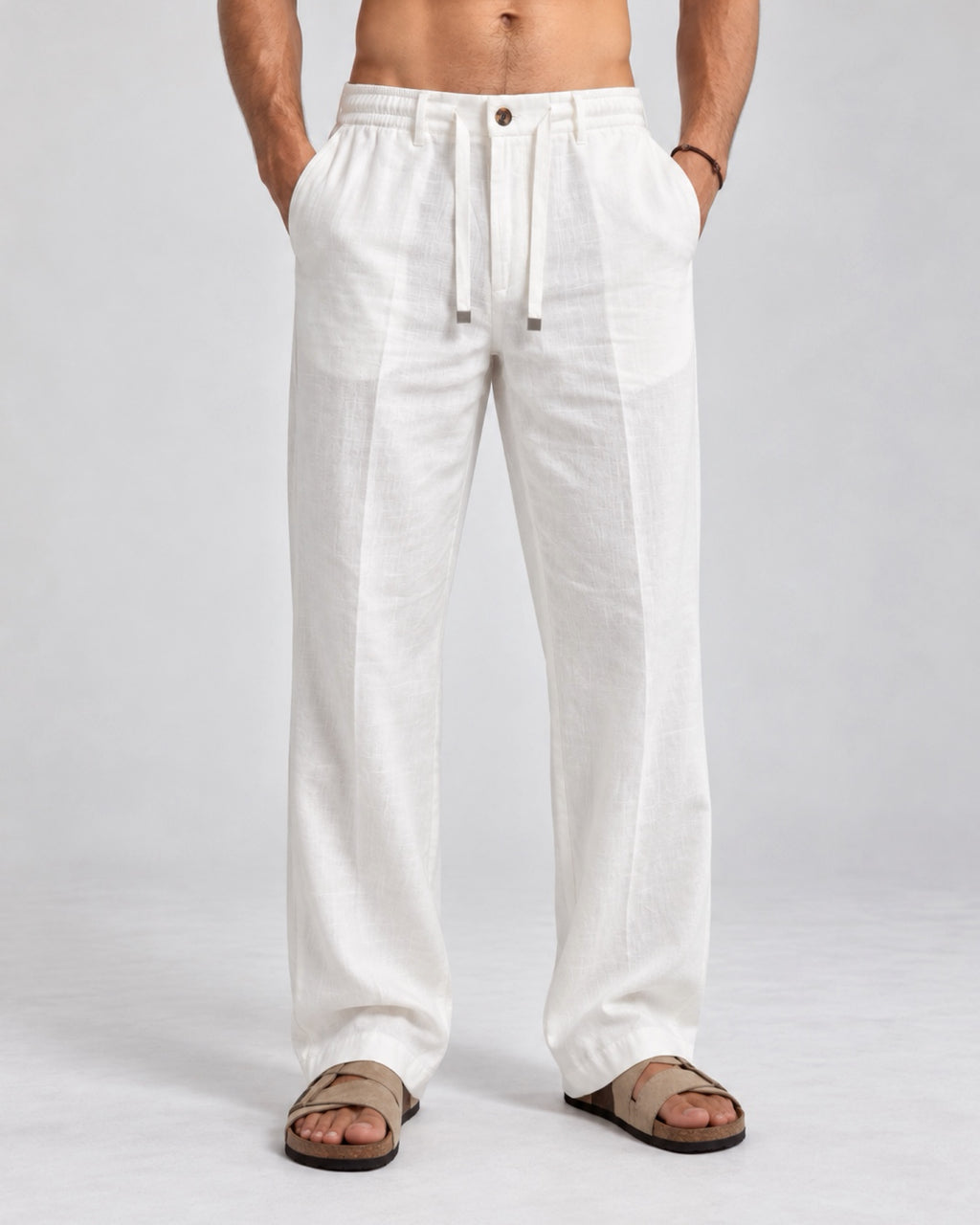 PANTALON LINO BLANCO
