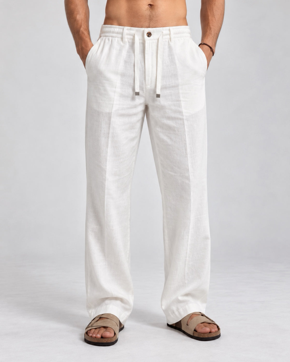 PANTALON LINO BLANCO