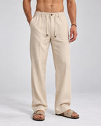 PANTALON LINO CREMA