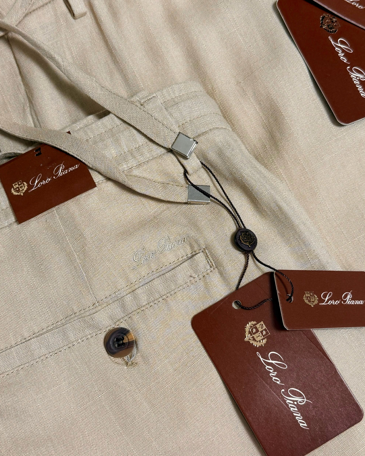 PANTALON LINO CREMA