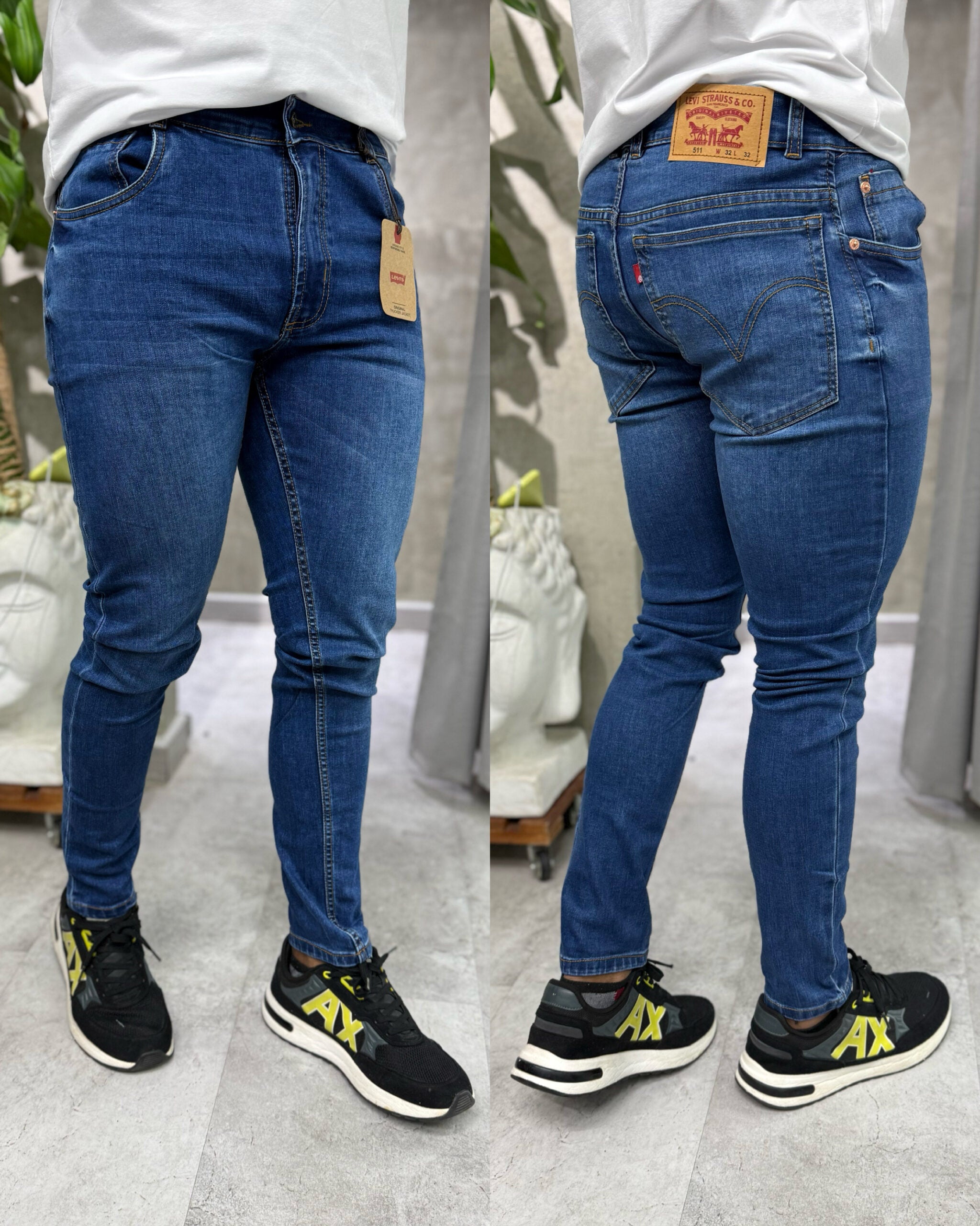 JEAN AZUL DESGASTADO SKINNY FIT LVS  vzatsv-mf.myshopify.com
