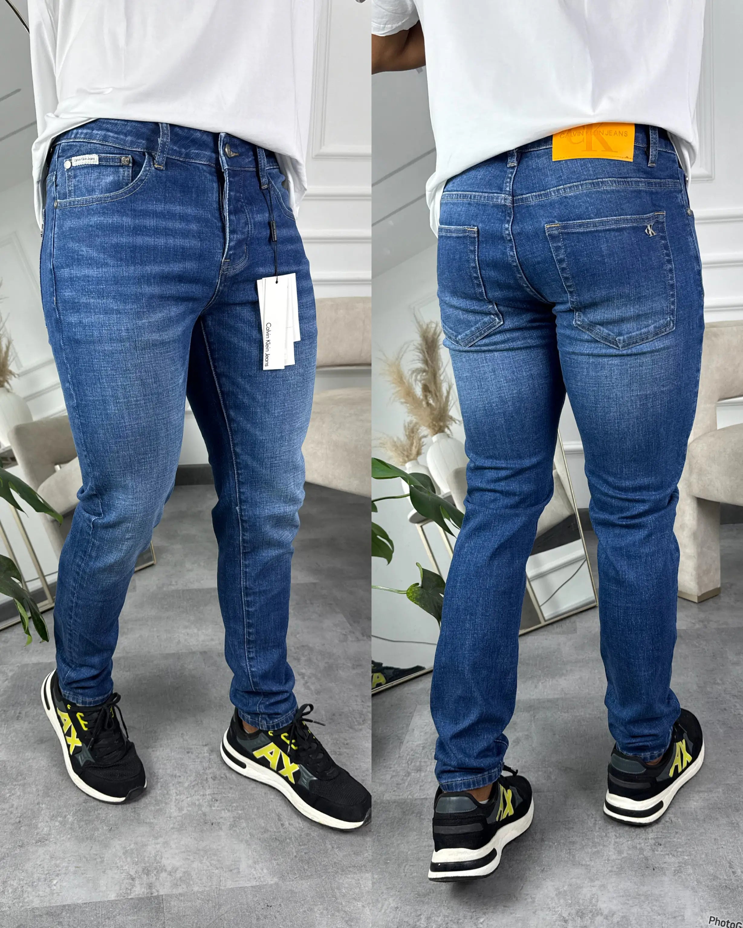 JEAN AZUL SKINNY FIT CEÑIDO CK  vzatsv-mf.myshopify.com