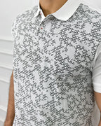 Camisa polo hombre estampado moderno, tela premium, estilo elegante y casual para outfit diario
